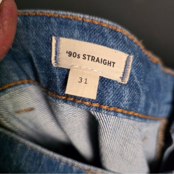 Madewell 90s Straight Utility Jean Size 31 Medium Wash - Picture 8 of 10